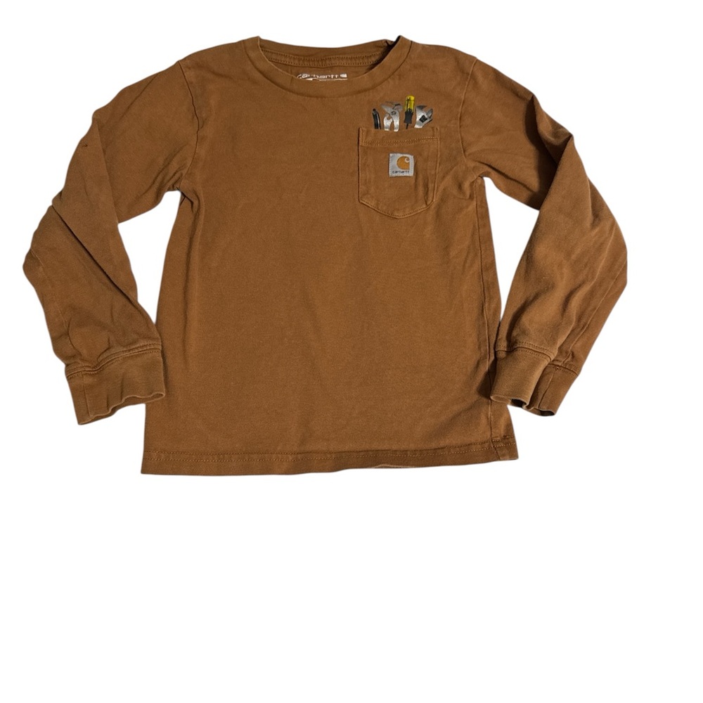 Carhartt Kids Brown Long Sleeve Tee